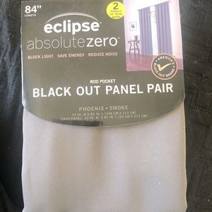 Eclipse Absolute Zero Blackout curtains (2) 37 x 84 inch panels